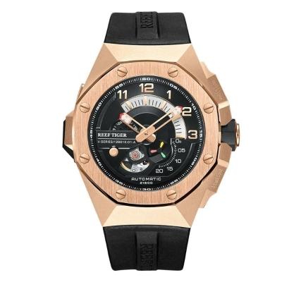 Relógio Masculino Reef Tiger Rga95s7-bbb à Prova D'água Ouro