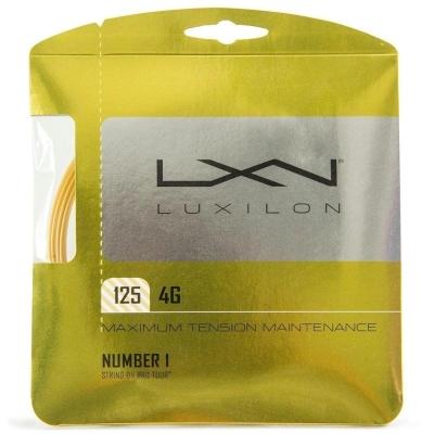 Corda Luxilon 4g Set Individual Cor Amarela Espessura 1.25mm