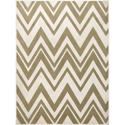 Tapete Para Sala Beige And White Perola 1,50x2,00 São Carlos
