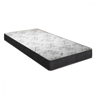 Colchão Solteiro De Espuma D33 Kairo 88x188 X19 Com Eps Preto Com Branco