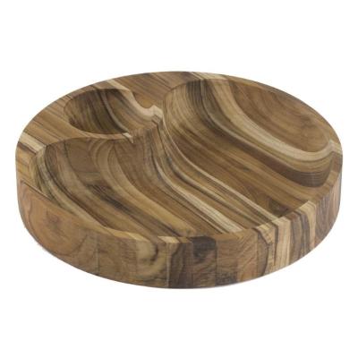 Petisqueira Churrasco Fundo Lateral Madeira Teca Fsc Com Acabamento Em óleo Mineral 31,5x31,5 Cm