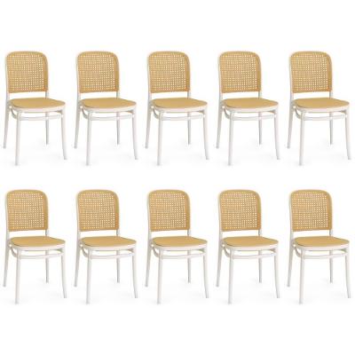 Kit 10 Cadeiras De Jantar Roma Para Sala E Cozinha - Branco
