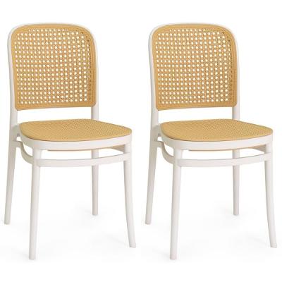 Kit 2 Cadeiras De Jantar Roma Para Sala E Cozinha - Branco