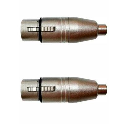 Kit Adaptadores Rca Fêmea P-xlr 3p Fêmea Niq. Wc 244 Ad (2un) Wireconex - Pç - 2
