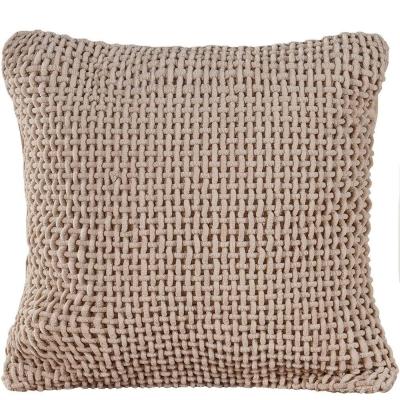 Capa De Almofada Trama Decorativa 45x45cm Marfim