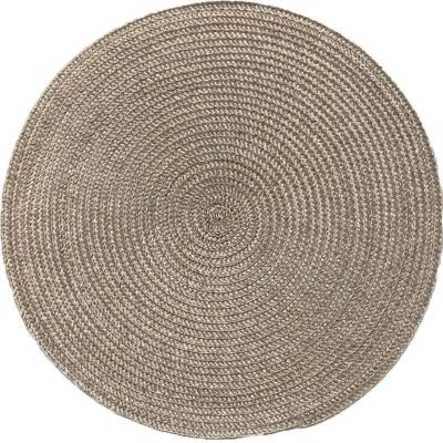 Kit 2 Americano Requinte Liso Para Mesa Redondo 38cm Taupe