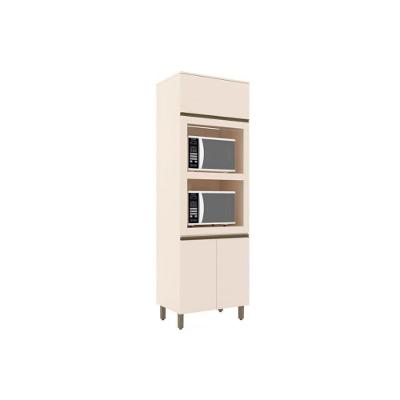 Paneleiro de Cozinha Modulado Connect c/ 3 Portas (2 Fornos) 71.5cm Off White - Henn