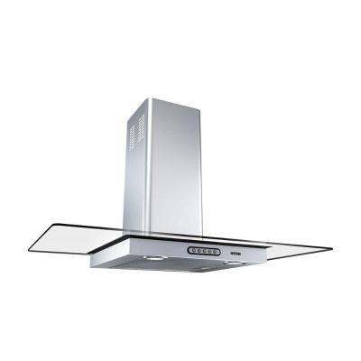 Coifa De Parede 90Cm Vidro Reto Duto Slim Fogatti Inox 110V
