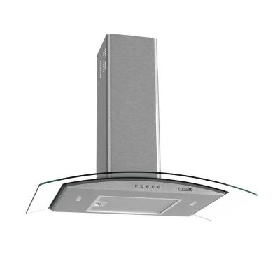 Coifa De Parede Clean Vidro Curvo 75cm 140w 220v