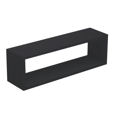 Nicho Retangular Decorativo 70cx25px15a Preto Em Mdf [f031]