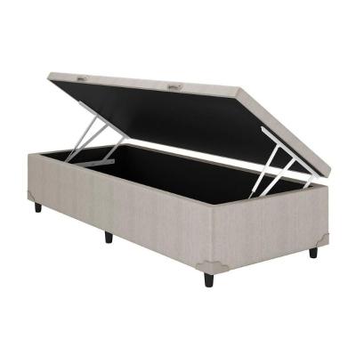 Cama Box Baú Solteiro Universal Courano Clean (88x188x35) - Costa Rica