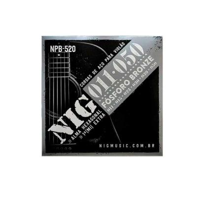 Encordoamento Violão Aço Fósforo Bronze 011"-050" Nig - Npb520 [f108]