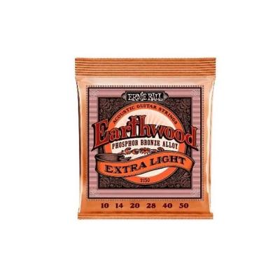 Encordoamento P-violão Aço Earthwood Extra Leve Phosphor Bronze Ernie Ball 010"-050" P02150 [f108]