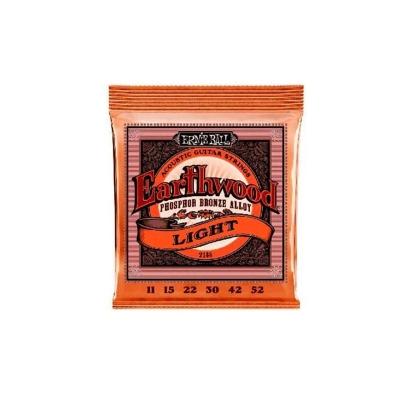 Encordoamento P-violão Aço Earthwood Leve Phosphor Bronze Ernie Ball 011"-052" P02148 [f108]
