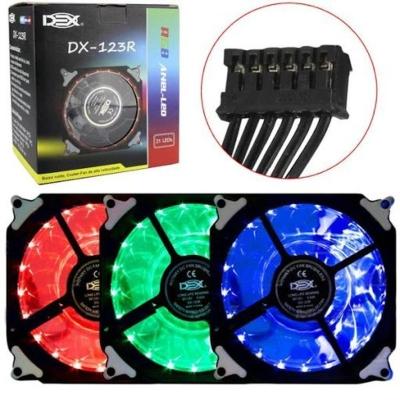 Cooler Fan Rgb Dx-123r Kit Com 3 Peças
