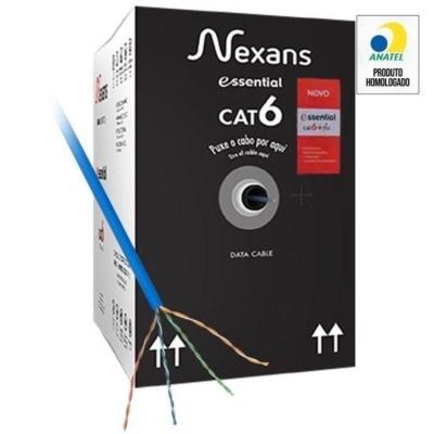 Cabo De Rede Cat.6+ Cm 305m Azul Nexans - Cx - 305 [f002]