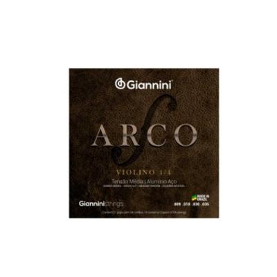 Encordoamento Giannini P-violino Aluminio Média Geavva [f108]