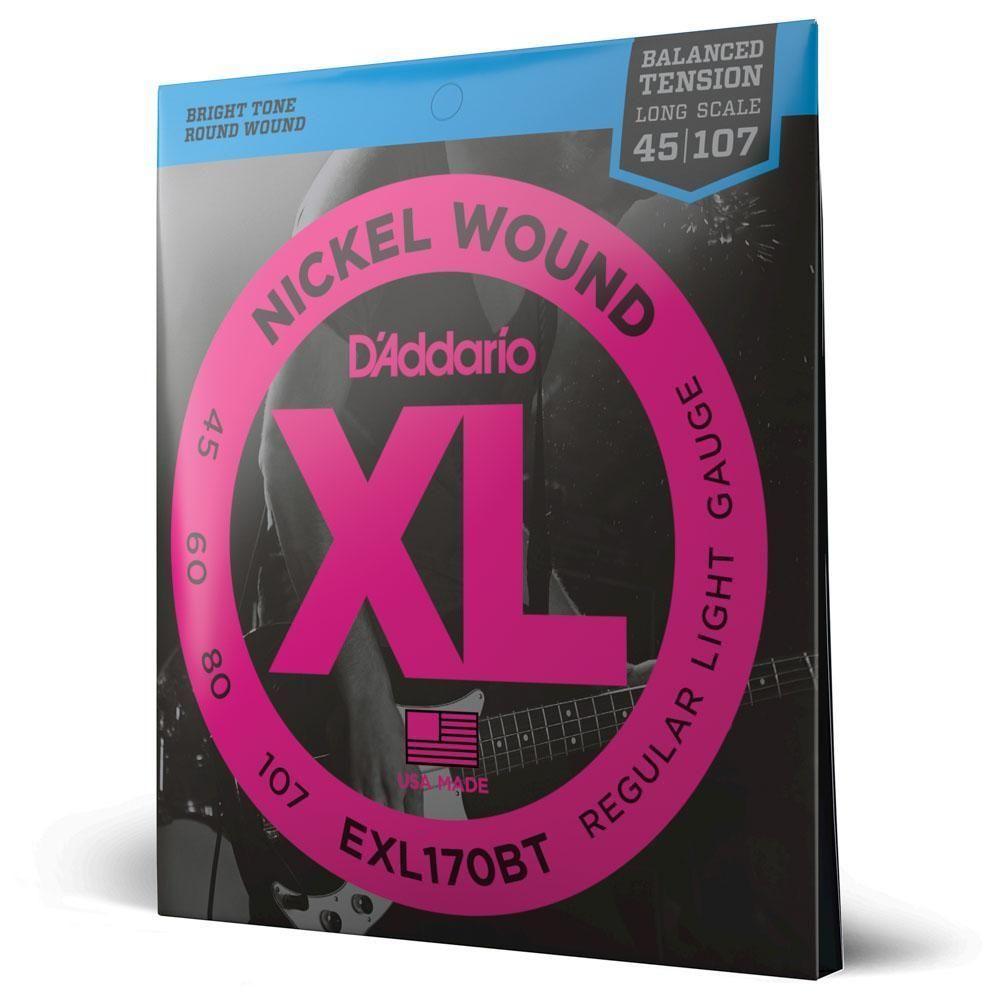 Encordoamento Baixo 4c 45-107 D Addario Xl Nickel Exl170bt [f035] - 2