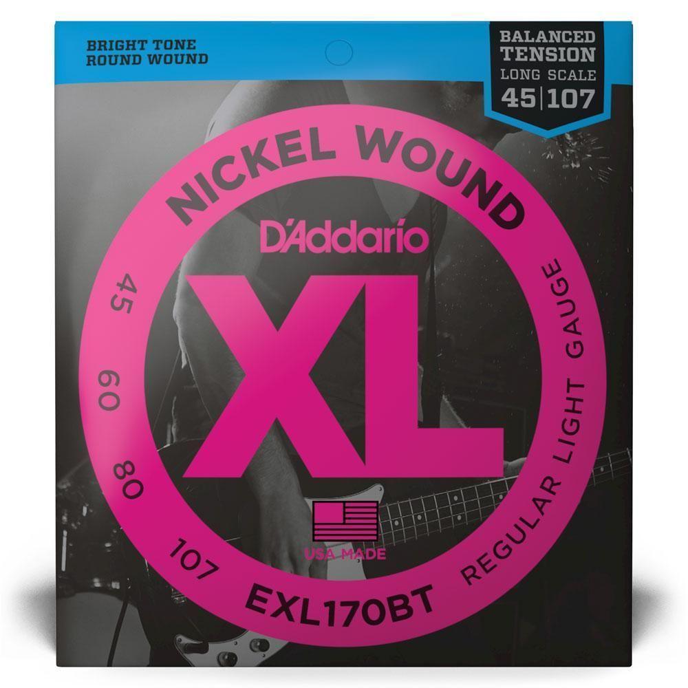 Encordoamento Baixo 4c 45-107 D Addario Xl Nickel Exl170bt [f035] - 4