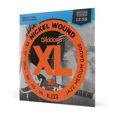 Encordoamento Para Guitarra 13-56 D Addario Xl Nickel Ej22 [f035]
