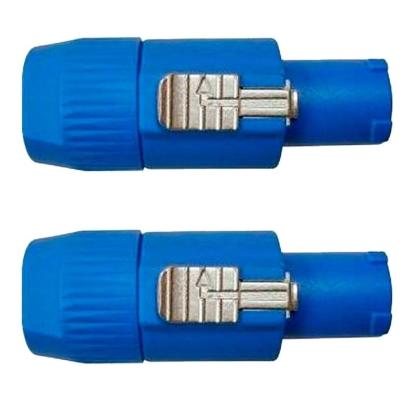 Conector Para Cabo Fêmea P-ac - Corpo Azul Wc 3 Fca Wireconex 02 Unidades [f108]