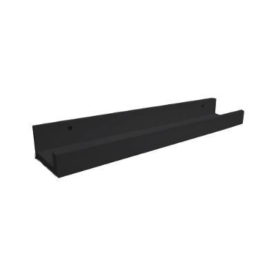 Prateleira Tempero Simples 70 Cm Preto Em Mdf [f031]