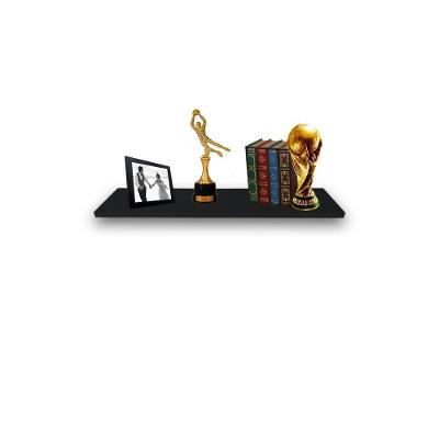 Prateleira Simples 30x20cm Com Suporte Em Mdf Preto [f031]