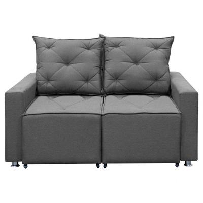 Sofá Retrátil 2 Lugares Bariloche 1.60cm Star Confort Grafite