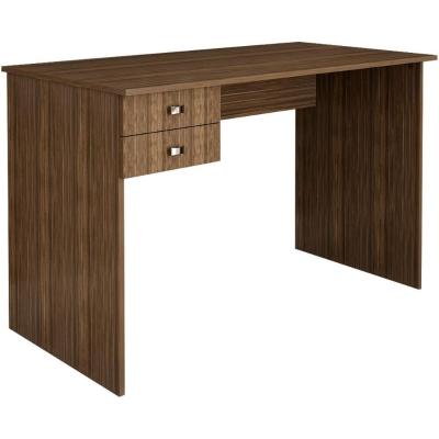Escrivaninha Mesa Escritorio 2 Gavetas Me4165 Nogal Tecno Mobili Nogal