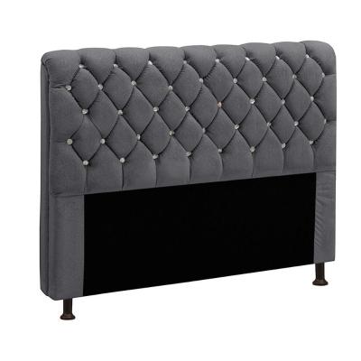 Cabeceira Estofada Fernanda 1,95 King Size Star Confort Chumbo
