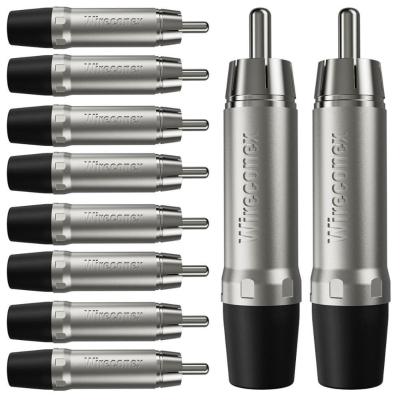 Conector Plug Rca Macho Wc 1212 Bk Wireconex 10unidades [f108]
