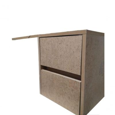 Escrivaninha Suspensa Mesa Para Notebook Natural Em Mdf