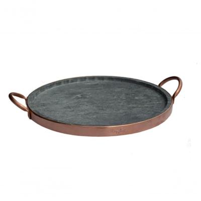 Forma De Pizza Pedra Sabão Grande 22 Cm (cobre) - São José