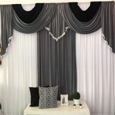 Cortina Niagara Para Varão Em Malha 3,00m X 2,60m Sala Quarto - Preta