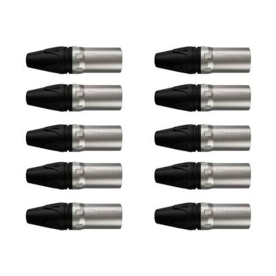 Kit Conector Xlr Macho Wc 1013 (10un) Wireconex [f108]