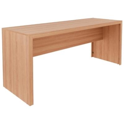 Escrivaninha Mesa Escritorio 180 Cm Me4185 Amendoa Tecno Mobili Amendoa