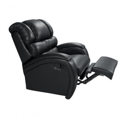 Poltrona Reclinável Imperial Zero Wall Papai Mamãe Com Mocho Corano Preto 311