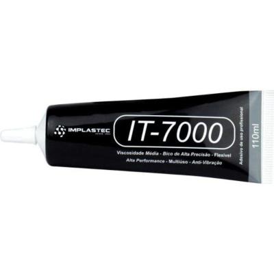 Cola Multiuso Preta It7000 Implastec - Cx - 12.
