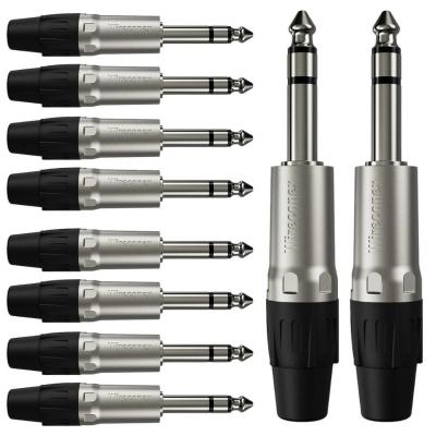 Conector P10 Stereo Macho Wc 1123 Wireconex 10 Unidades [f108]