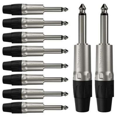 Conector P10 Macho Linha Mono Wc 1112 Wireconex 10 Unidades [f108]