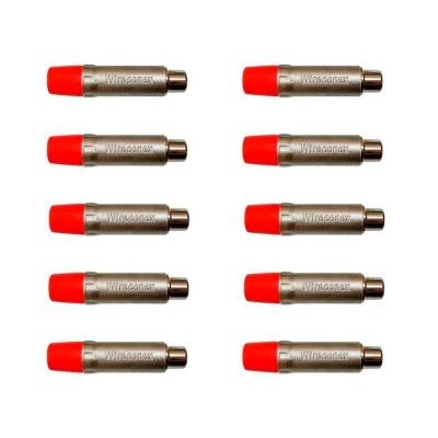 Kit Plug Rca Fêmea Nickel Plt Wc 1222 Fl Rd Ni (10un) Wireconex - Pç - 10