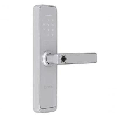 Fechadura Digital De Embutir Wi-fi Com Biometria Esf-de4000b Prata Elsys