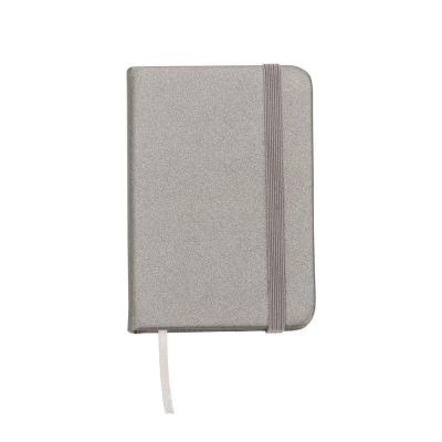Caderneta Tipo Moleskine Bolso Anotações Lisa Prata