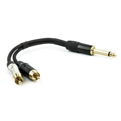 Cabo P10 Para 2 Rca Profissional Mono - 1,5 Metro