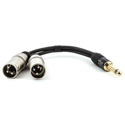 Cabo P10 Estereo Para 2 Xlr - 1,5 Metro