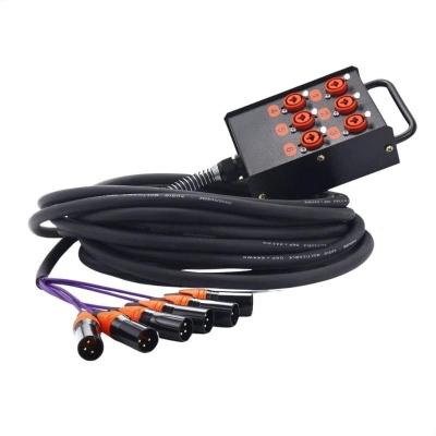 Medusa 6 Vias Montada Com Conectores Profissionais 45 Metros