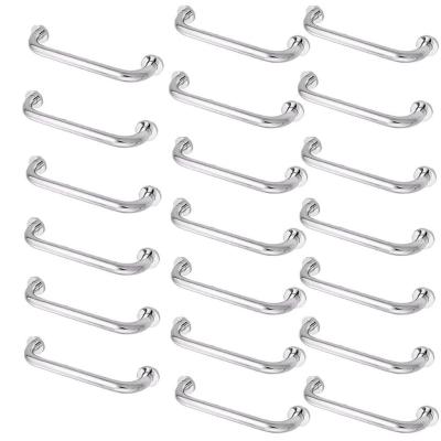 Barra Alça Apoio Kit 20 Uni Inox 30cm Deficiente Idoso Gestante Criança