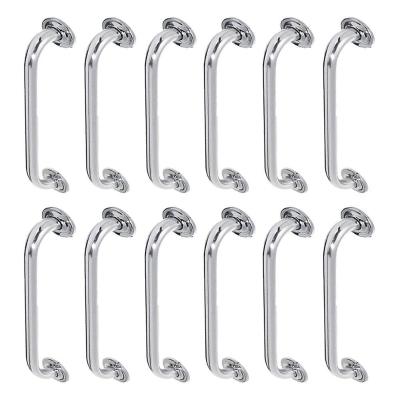 Alça De Apoio 50cm Barra Inox Segurança Banheiro Kit 12 Unidades Deficiente Idoso Acessibilidade Cadeirante Corrimao