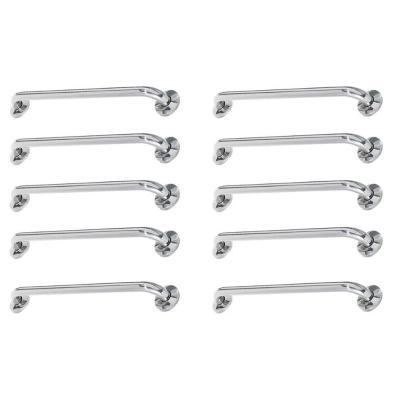 Alça De Apoio Barra Inox 40cm Idoso Kit 10 Unidades Deficiente Cadeirante Banheiro Acessibilidade Segurança Resistente