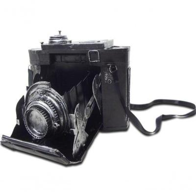 Cofre Camera Fotografica Vintage Retro De Ferro Fundido 16Cm